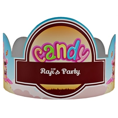 Candyland Theme Birthday Party Crown